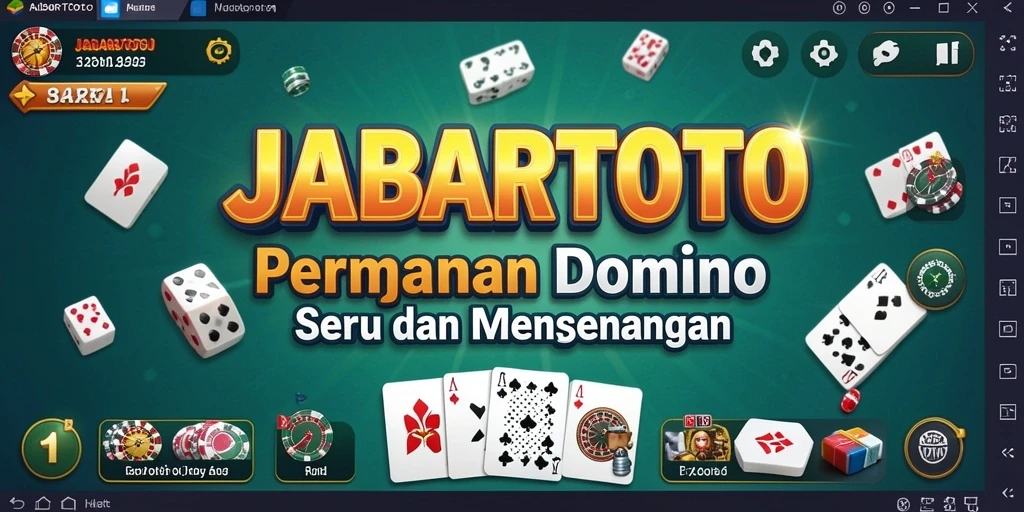 Screenshot gameplay JABARTOTO menunjukkan keseruan bermain Domino.
