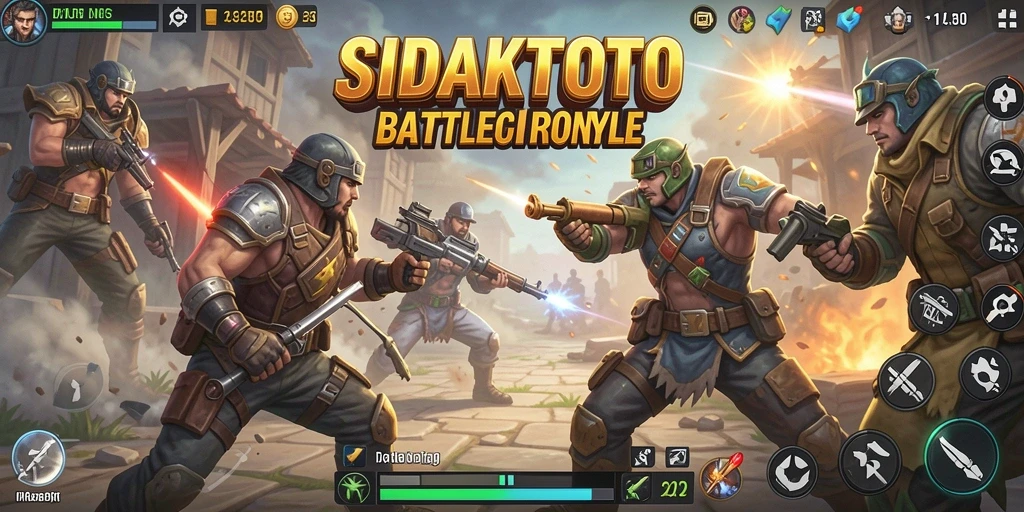 Tampilan seru dalam pertempuran Battle Royale.